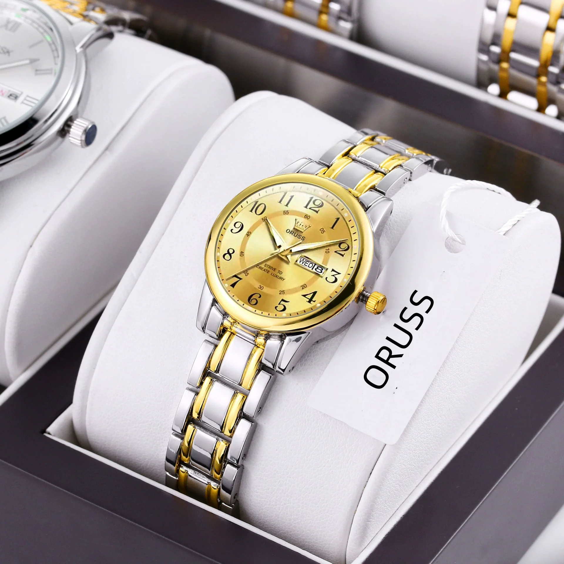 Fashionable Waterproof Alloy Women's Fullautomatic Electronic Round Dial Watches - Image 13