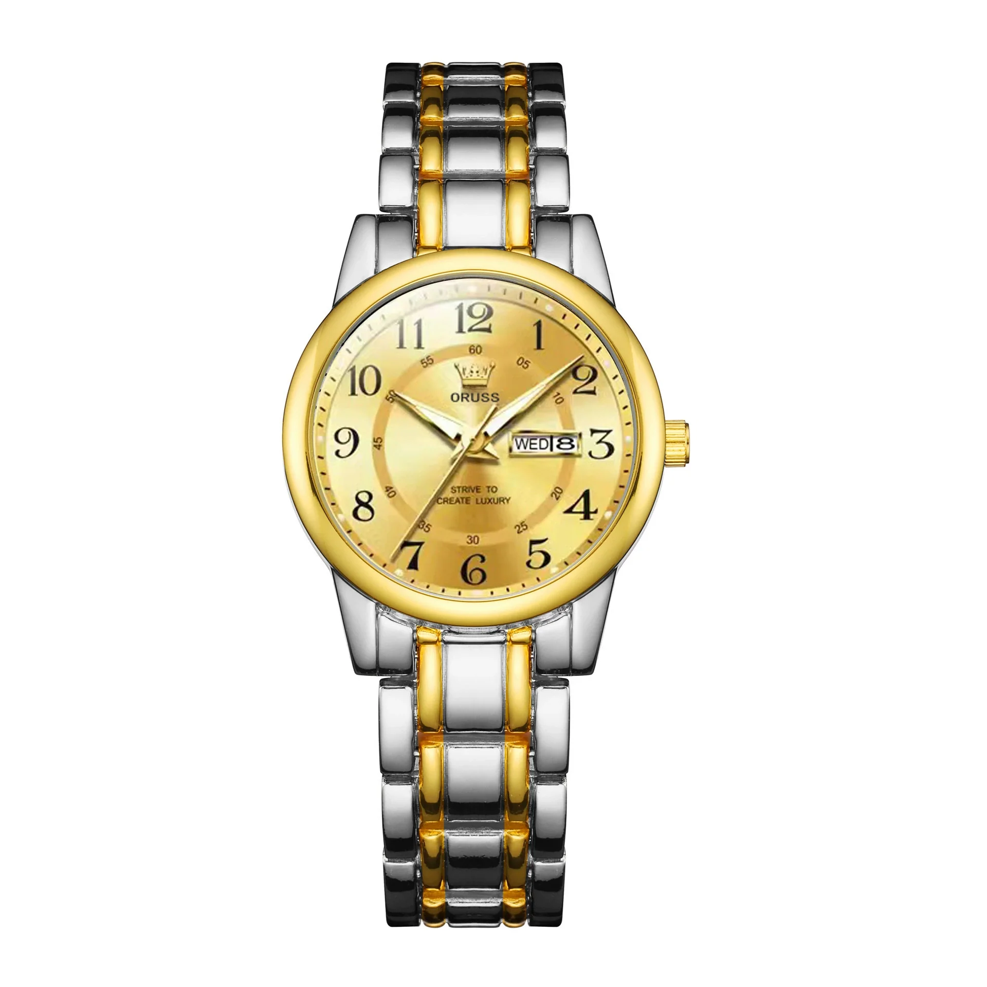 Fashionable Waterproof Alloy Women's Fullautomatic Electronic Round Dial Watches - Image 5