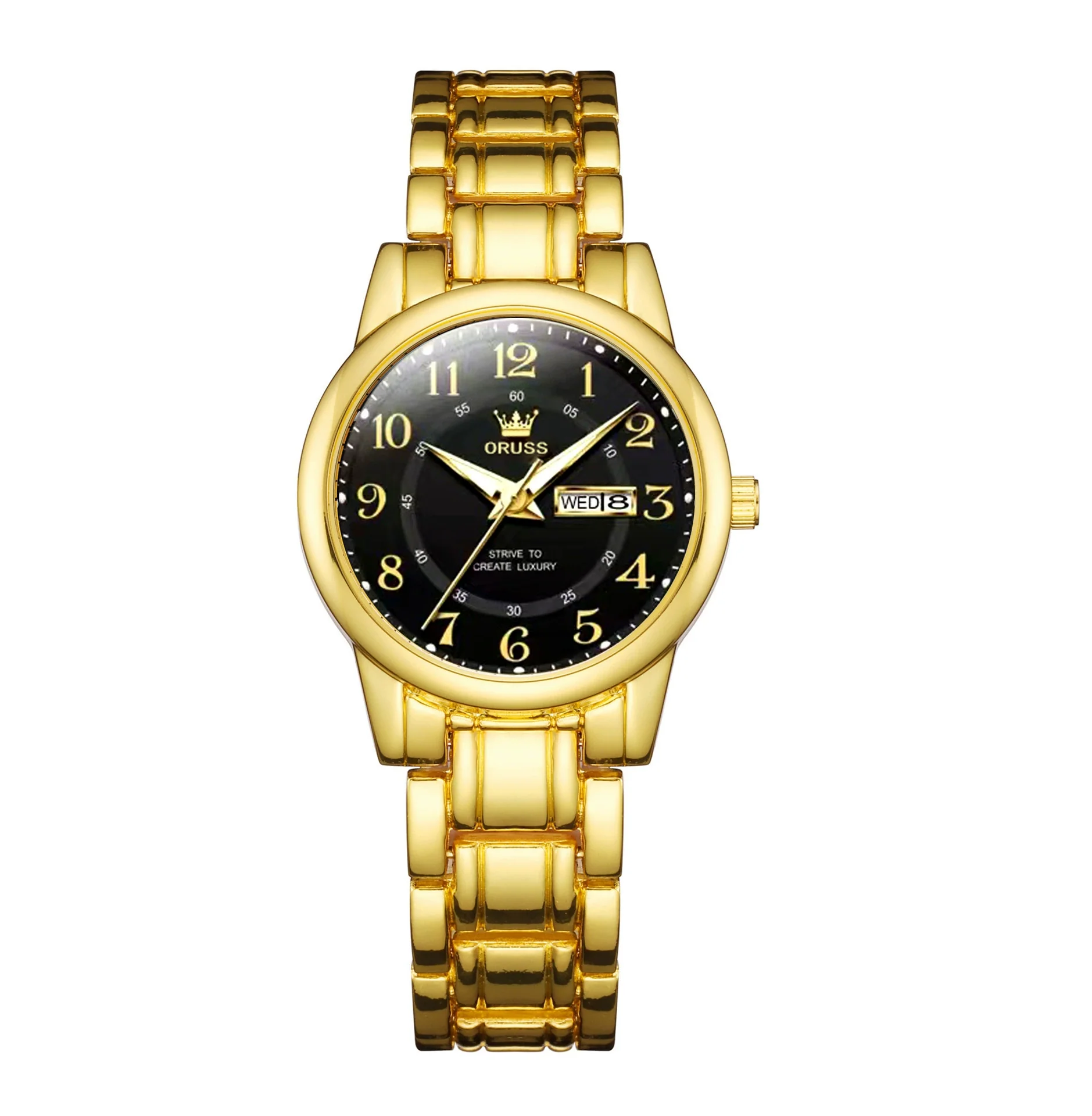 Fashionable Waterproof Alloy Women's Fullautomatic Electronic Round Dial Watches - Image 6