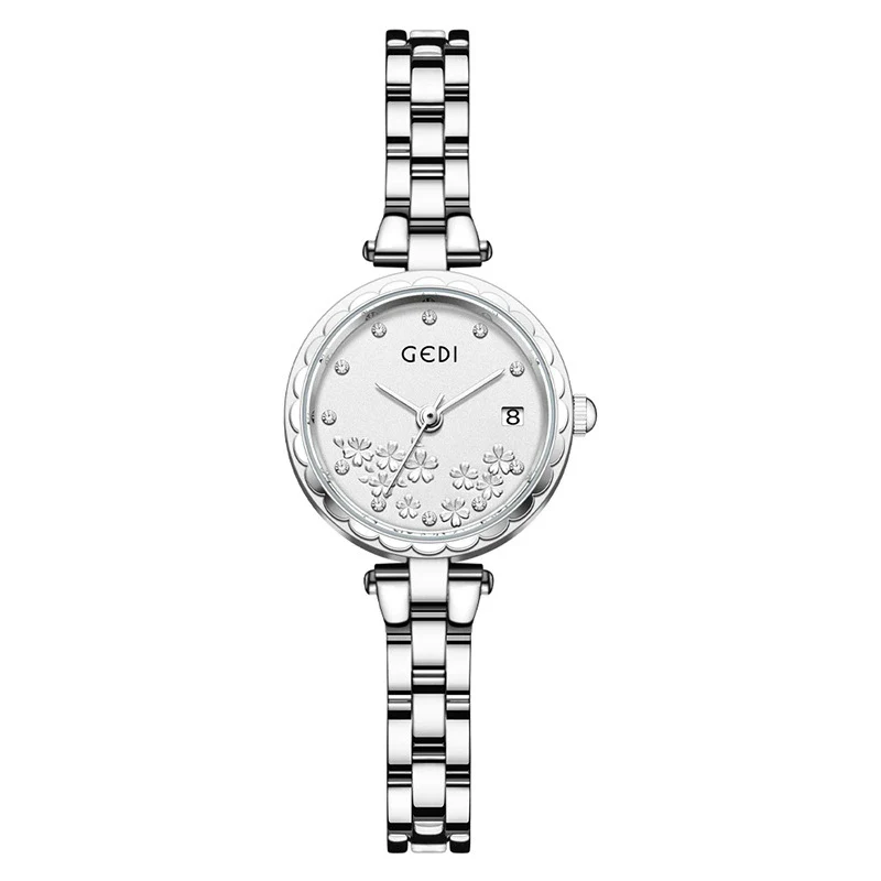 Fashionable Women's Alloy Bracelet Watch With Round Dial And Mineral Reinforced Glass Mirror - Image 10
