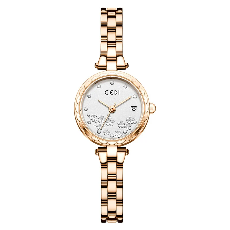 Fashionable Women's Alloy Bracelet Watch With Round Dial And Mineral Reinforced Glass Mirror - Image 11