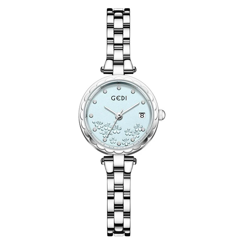 Fashionable Women's Alloy Bracelet Watch With Round Dial And Mineral Reinforced Glass Mirror - Image 8