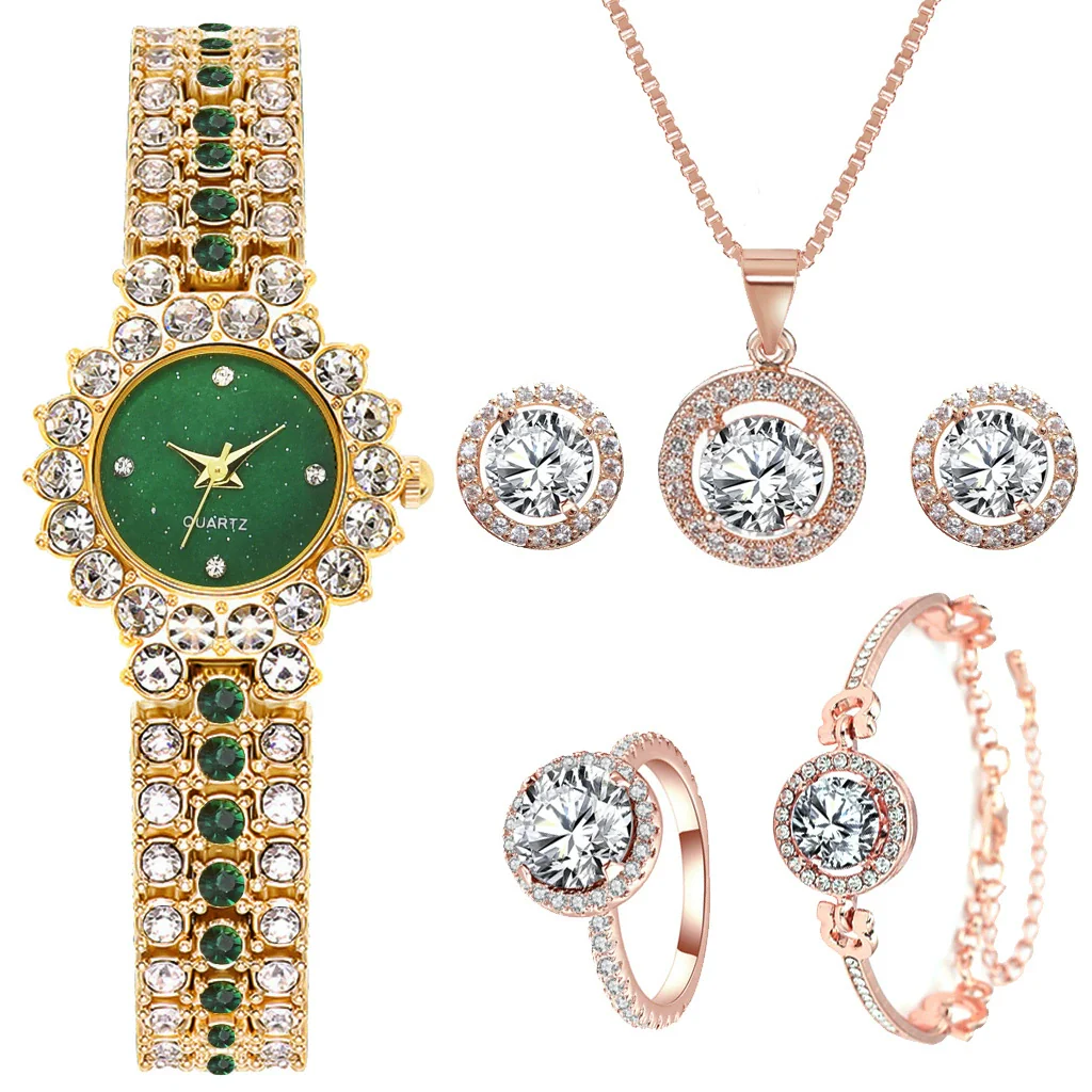 Fashionable Women's Diamondencrusted Quartz Bracelet Watch With Starry Sky Design Alloy Case Rose Gold Buckle And Round Dial - Image 11