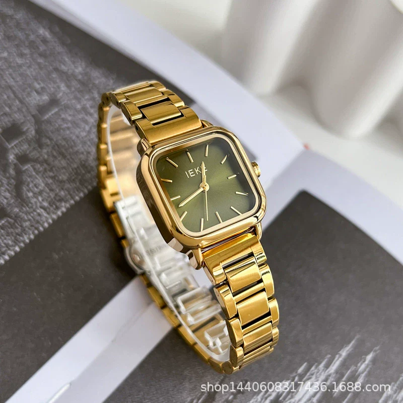 Female Student Fashion Square Alloy Case Steel Band Watch - Image 10