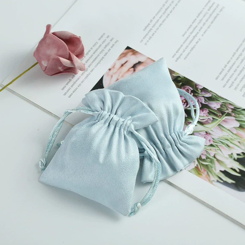 Flannel Jewelry And Mobile Phone Headset Packaging Bag With Thermal Transfer Process
