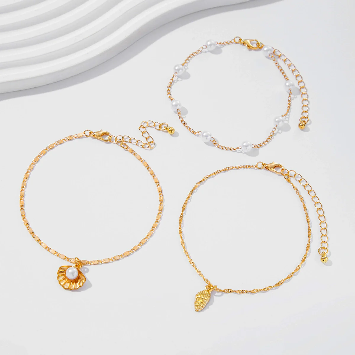 Foot Decoration Metal Alloy Imitation Pearl Chain With Animal Zodiac Pattern For Women - Image 4