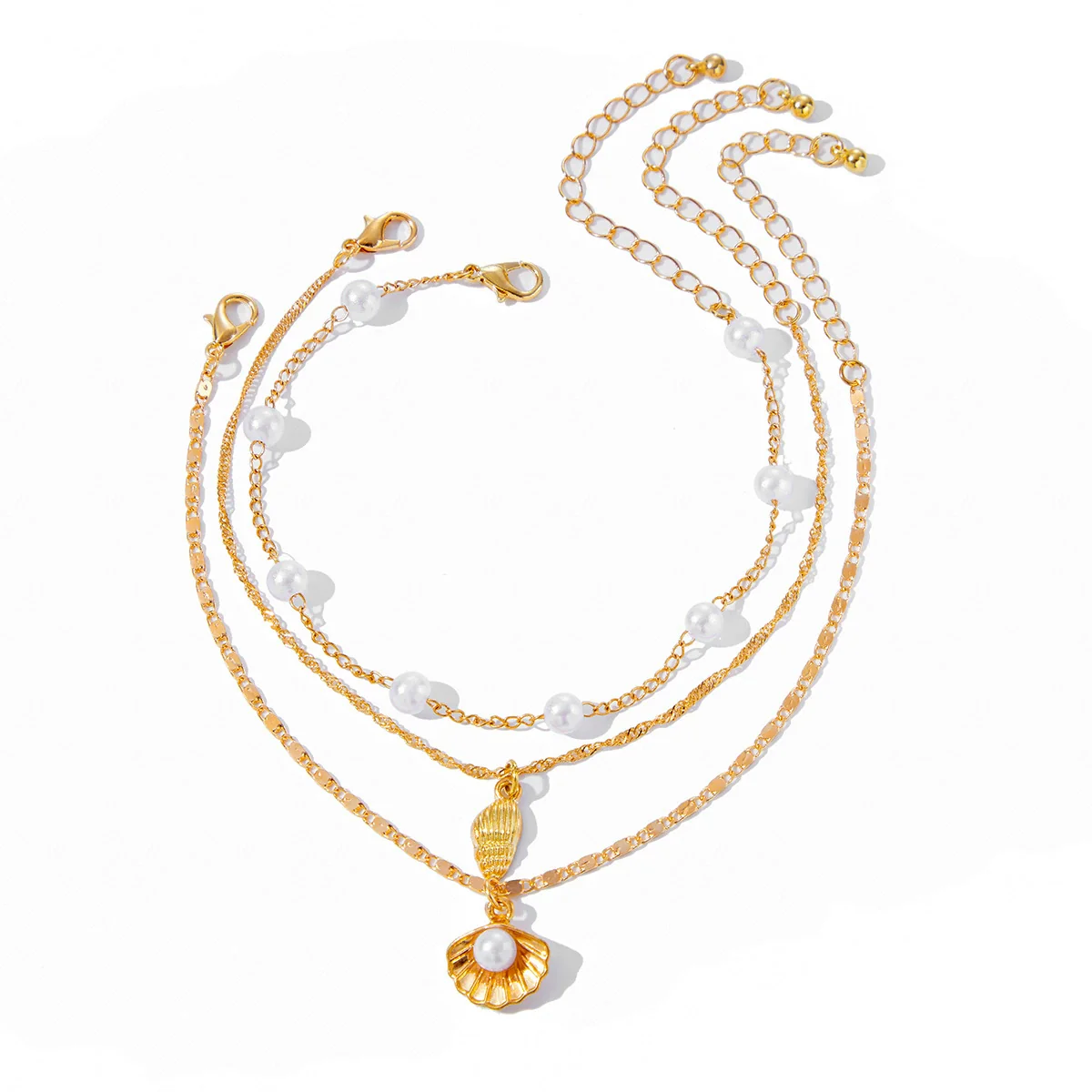 Foot Decoration Metal Alloy Imitation Pearl Chain With Animal Zodiac Pattern For Women - Image 5