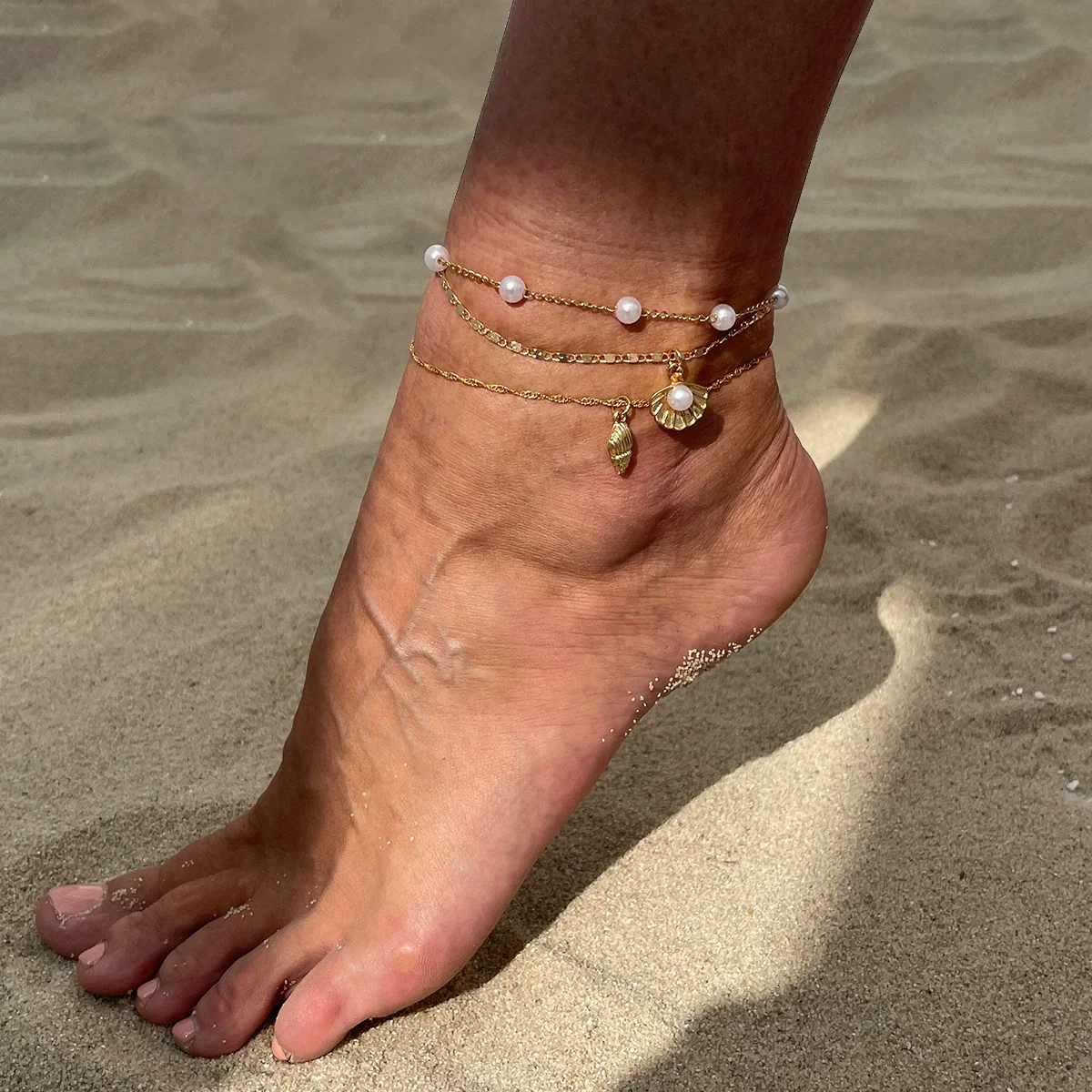 Foot Decoration Metal Alloy Imitation Pearl Chain With Animal Zodiac Pattern For Women - Image 6