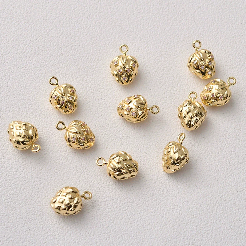 Fruit Pendant Jewelry Copper Material Electroplated Accessories For Earrings And Necklace - Image 12