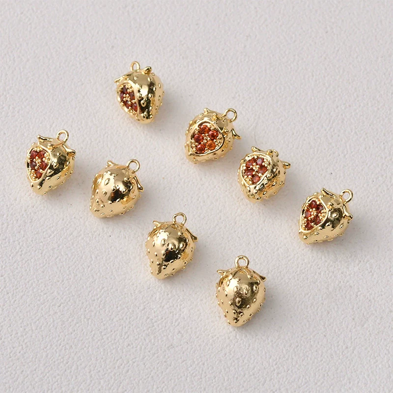 Fruit Pendant Jewelry Copper Material Electroplated Accessories For Earrings And Necklace - Image 13