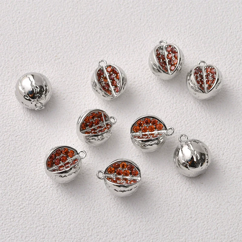 Fruit Pendant Jewelry Copper Material Electroplated Accessories For Earrings And Necklace - Image 15