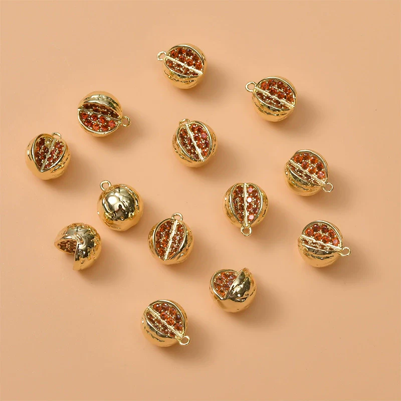 Fruit Pendant Jewelry Copper Material Electroplated Accessories For Earrings And Necklace - Image 7