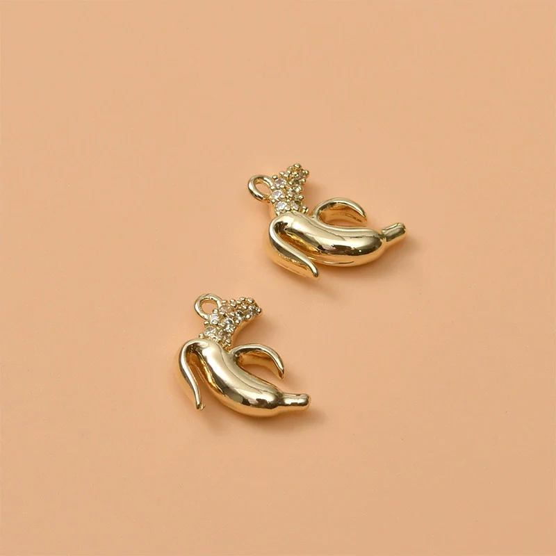 Fruit Pendant Jewelry Copper Material Electroplated Accessories For Earrings And Necklace - Image 8