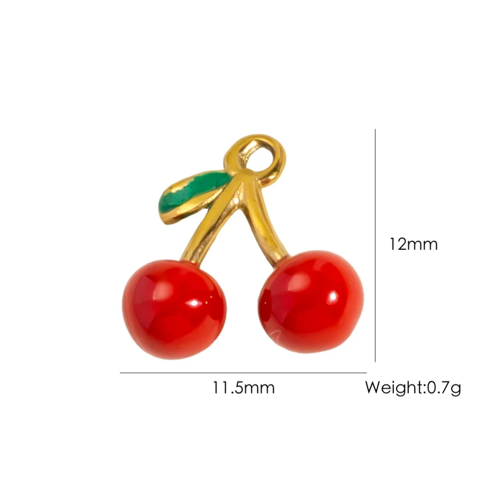 Fruit Series Stainless Steel Dripping Oil Small Pendant - Image 14