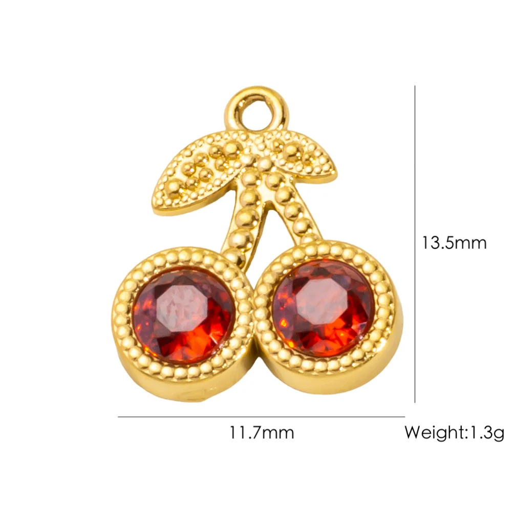 Fruit Series Stainless Steel Dripping Oil Small Pendant - Image 15