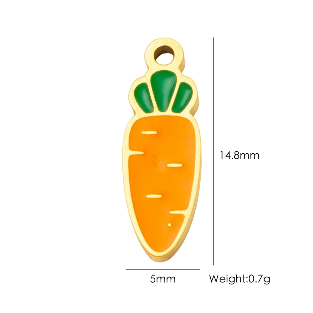 Fruit Series Stainless Steel Dripping Oil Small Pendant - Image 16