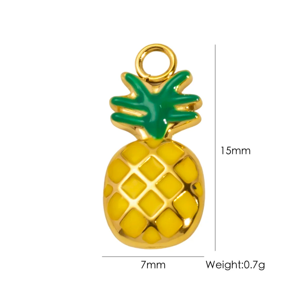Fruit Series Stainless Steel Dripping Oil Small Pendant - Image 17