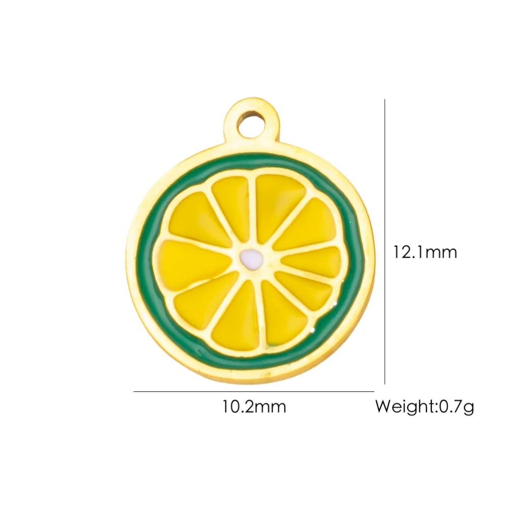 Fruit Series Stainless Steel Dripping Oil Small Pendant - Image 20