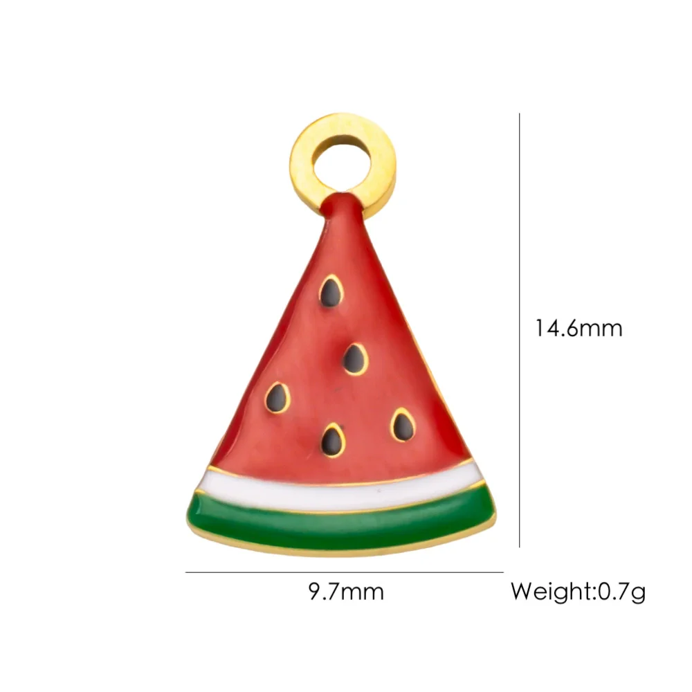 Fruit Series Stainless Steel Dripping Oil Small Pendant - Image 21
