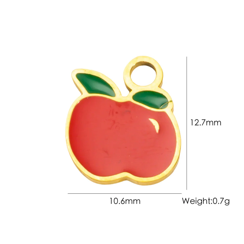 Fruit Series Stainless Steel Dripping Oil Small Pendant - Image 24