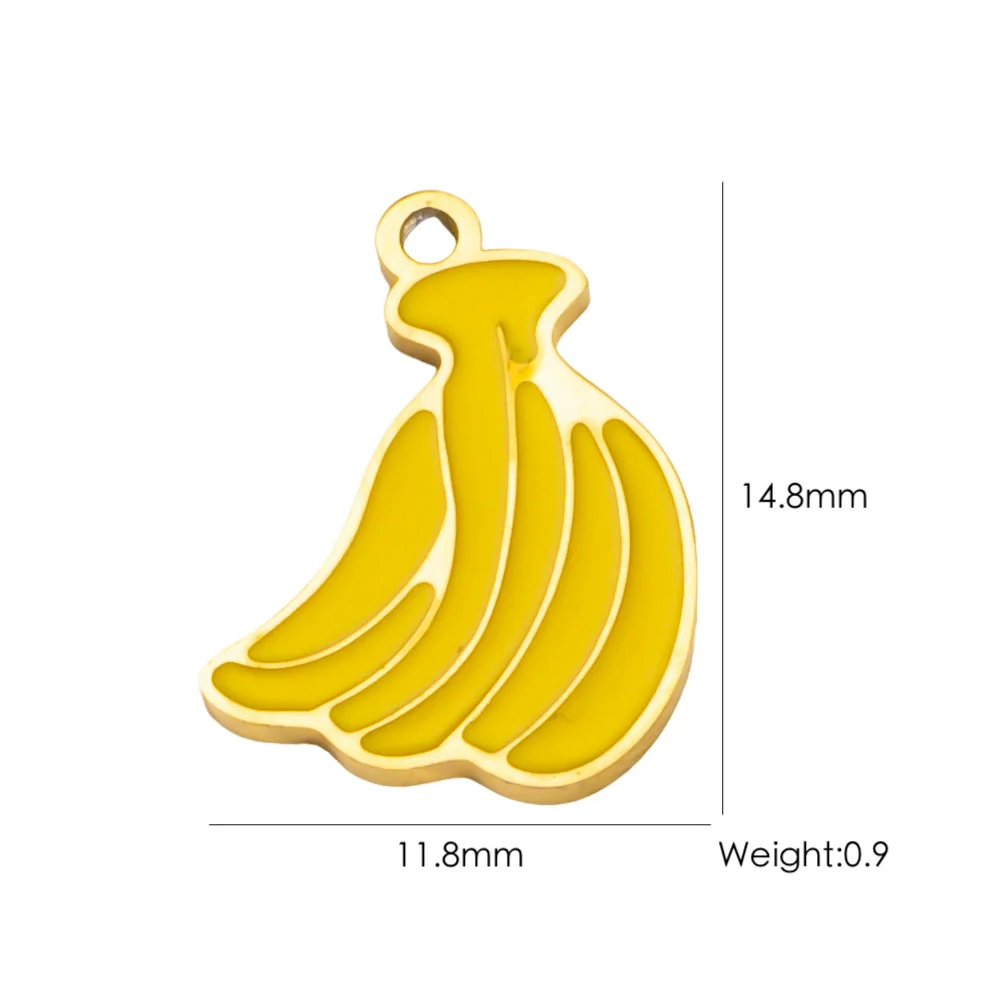 Fruit Series Stainless Steel Dripping Oil Small Pendant - Image 26