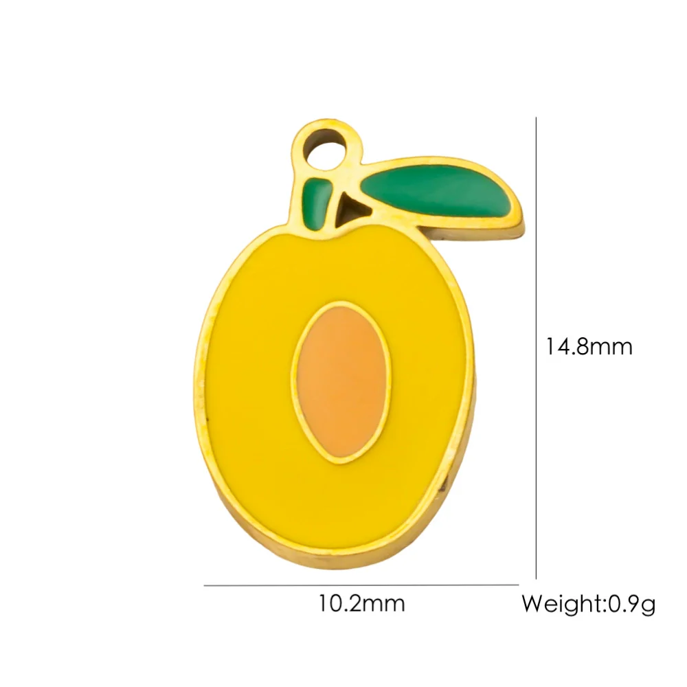 Fruit Series Stainless Steel Dripping Oil Small Pendant - Image 28