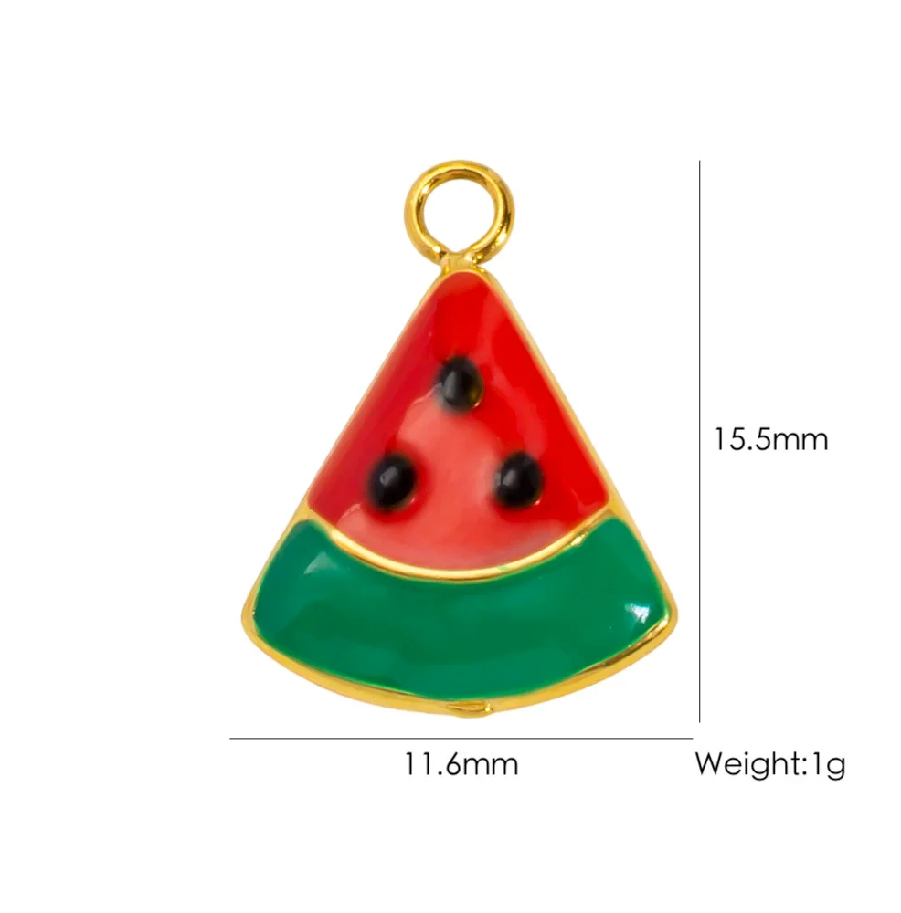 Fruit Series Stainless Steel Dripping Oil Small Pendant - Image 30