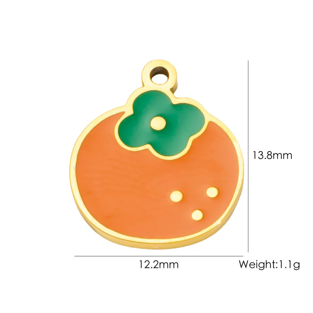 Fruit Series Stainless Steel Dripping Oil Small Pendant - Image 32