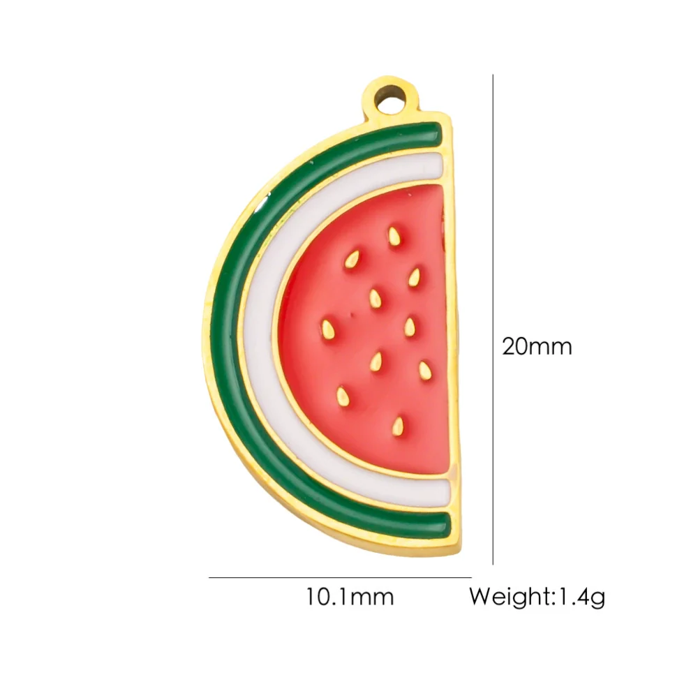Fruit Series Stainless Steel Dripping Oil Small Pendant - Image 33