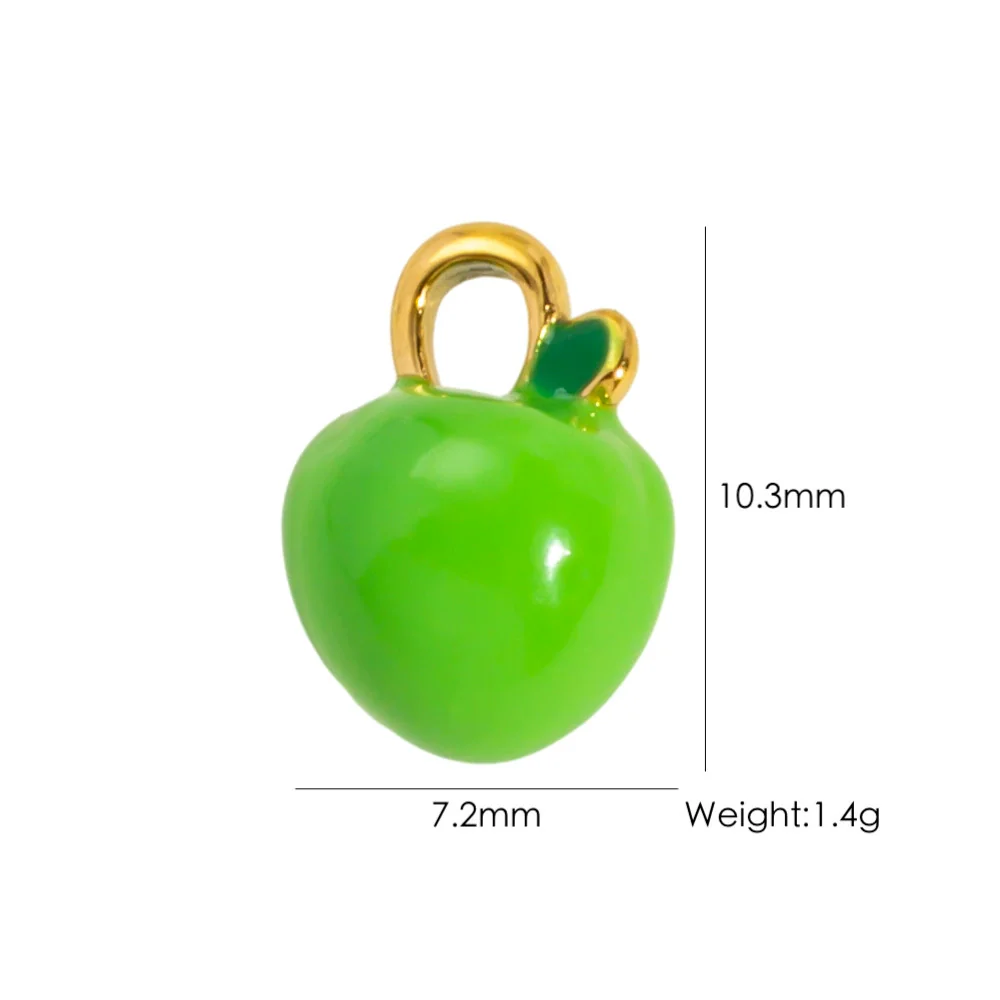 Fruit Series Stainless Steel Dripping Oil Small Pendant - Image 36