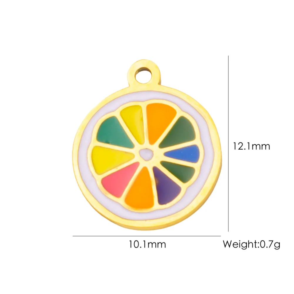 Fruit Series Stainless Steel Dripping Oil Small Pendant - Image 38