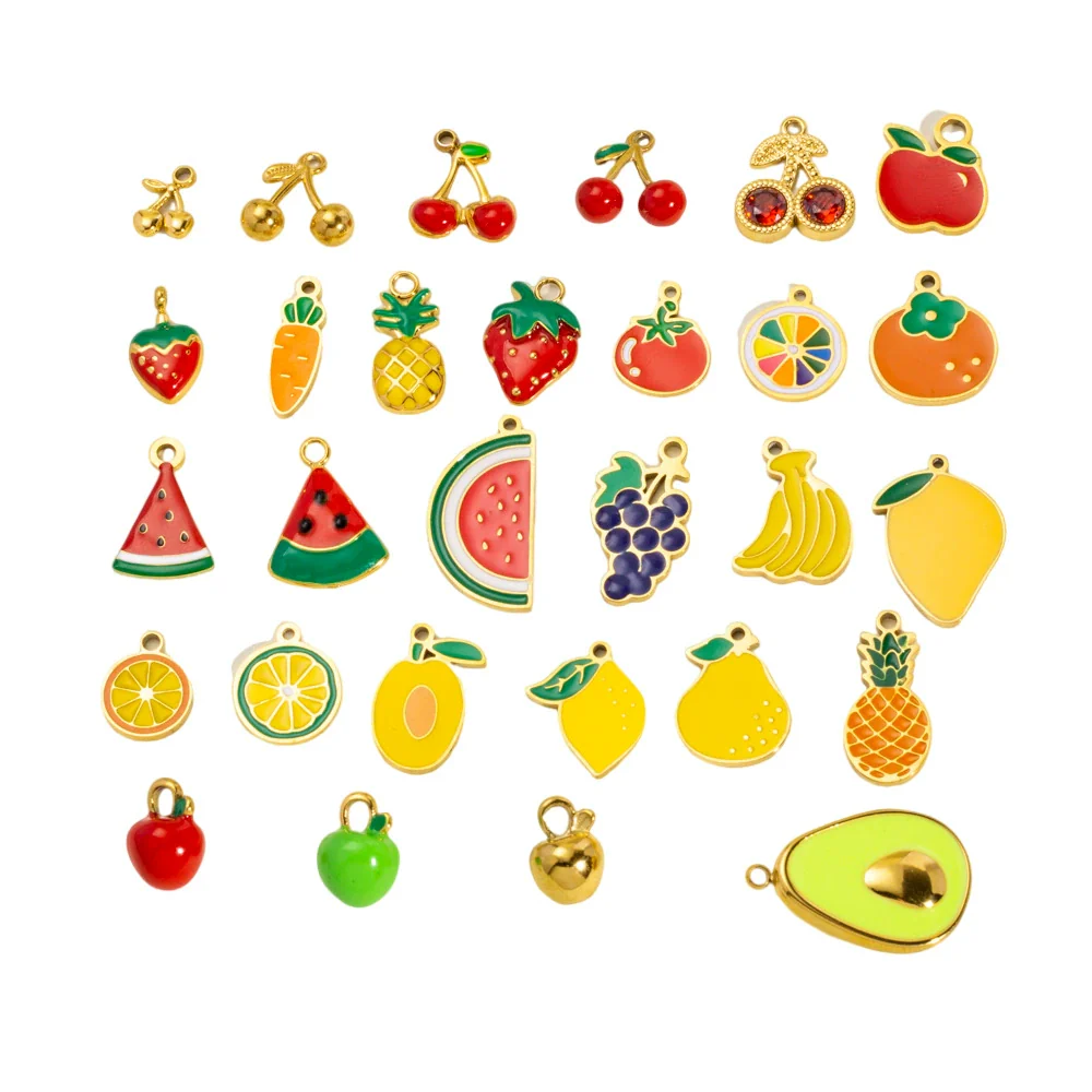Fruit Series Stainless Steel Dripping Oil Small Pendant - Image 5