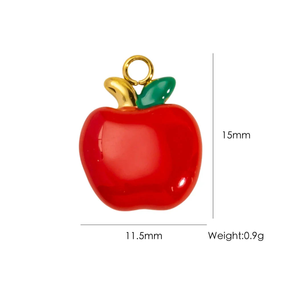 Fruit Series Stainless Steel Dripping Oil Small Pendant - Image 8