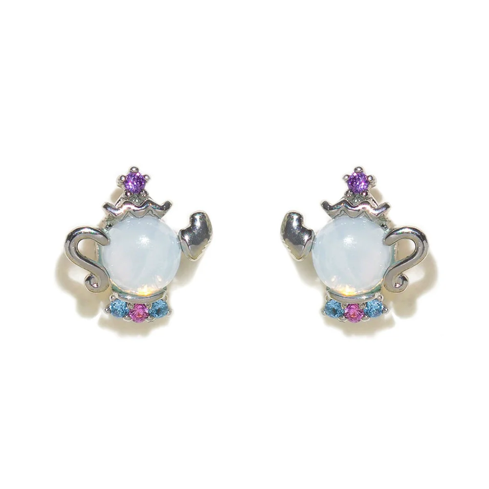 Geometric Copper Candle Earrings Set With Microset Zircon For Women - Image 12