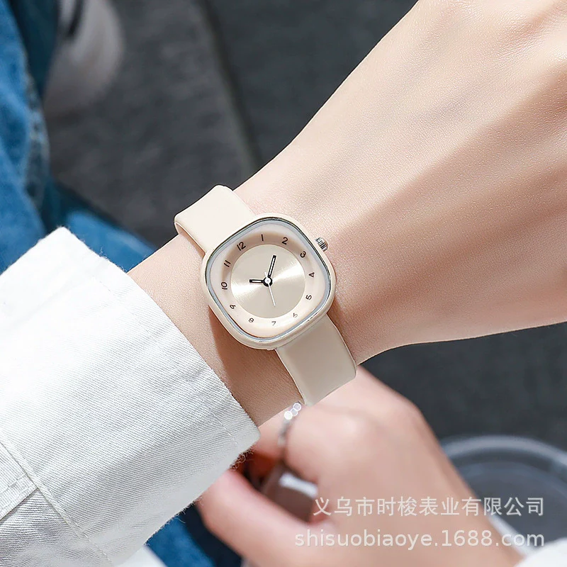 Girls Quartz Watch Alloy Plastic Square Ins Minimal Style Leisure