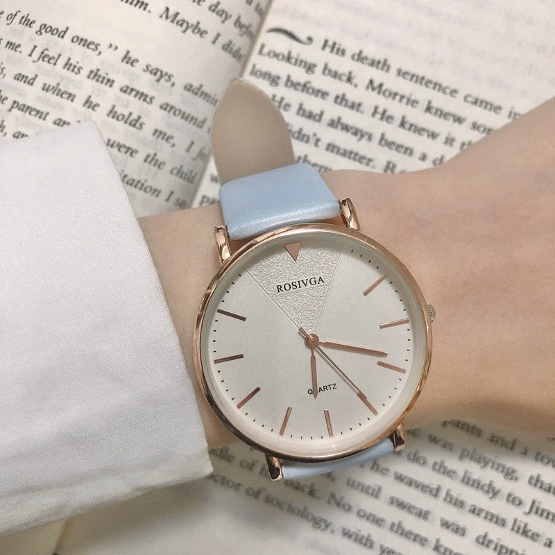 Girls Retro Artistic Quartz Watch Alloy Case Pu Strap Round Dial - Image 11