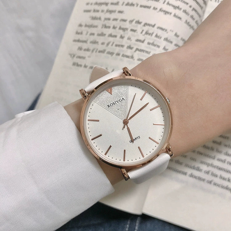 Girls Retro Artistic Quartz Watch Alloy Case Pu Strap Round Dial - Image 6