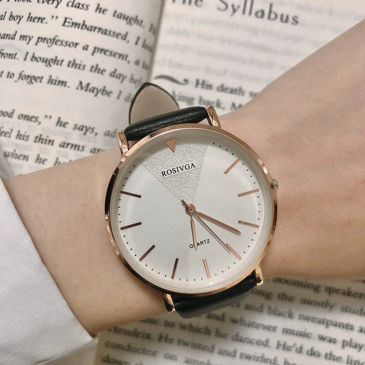 Girls Retro Artistic Quartz Watch Alloy Case Pu Strap Round Dial - Image 9