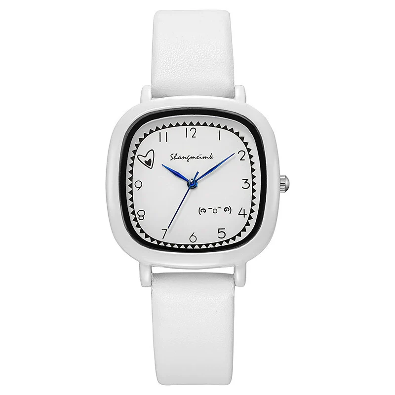 Girls Square Alloy Pu Strap Fresh Style Watch - Image 5