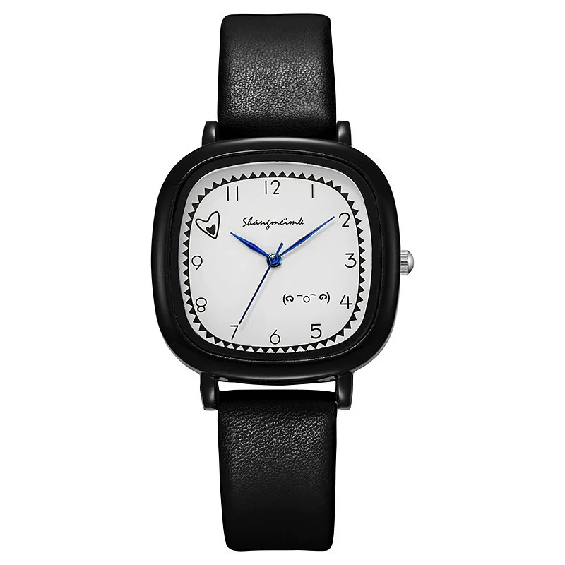 Girls Square Alloy Pu Strap Fresh Style Watch - Image 7