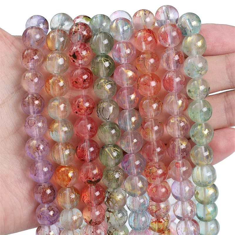Glass Glaze Natural Style Loose Beads For Diy Handmade Jewelry Accessories - Image 2