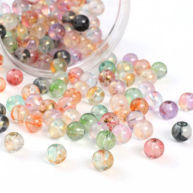 Glass Glaze Natural Style Loose Beads For Diy Handmade Jewelry Accessories - Image 4