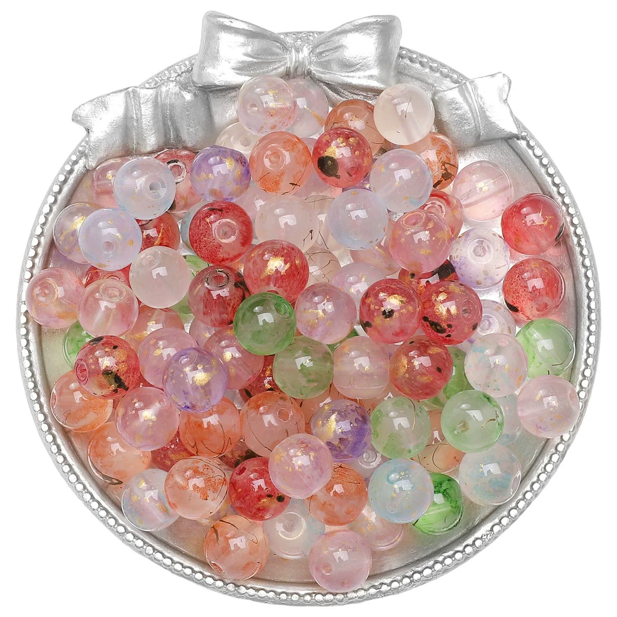 Glass Glaze Natural Style Loose Beads For Diy Handmade Jewelry Accessories - Image 5