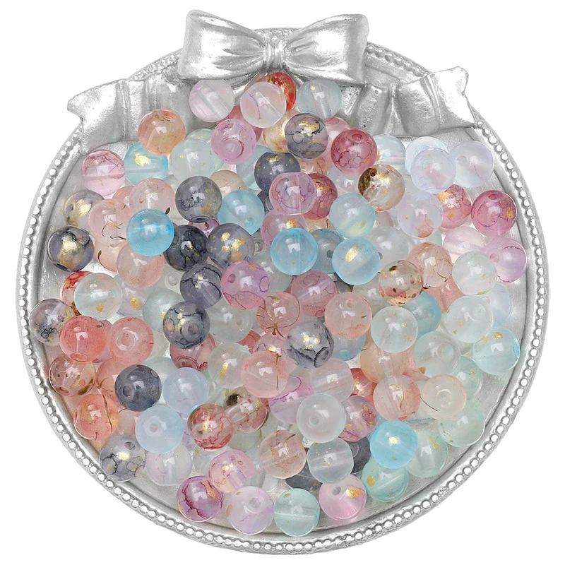 Glass Glaze Natural Style Loose Beads For Diy Handmade Jewelry Accessories - Image 6
