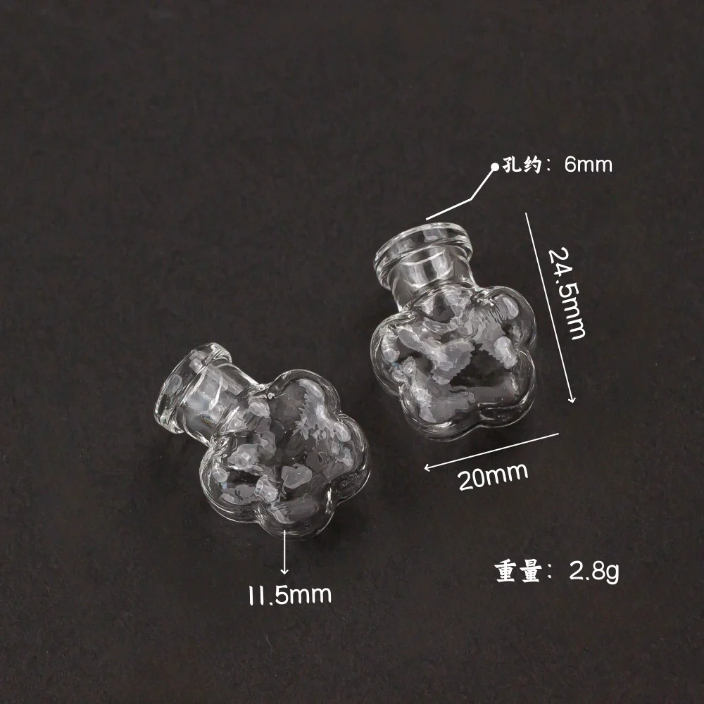 Glass Glazed Small Bottle Pendant Mobile Phone Lanyard Accessories - Image 11