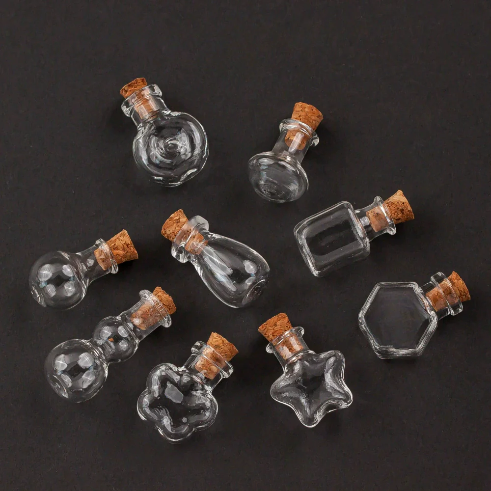 Glass Glazed Small Bottle Pendant Mobile Phone Lanyard Accessories - Image 3