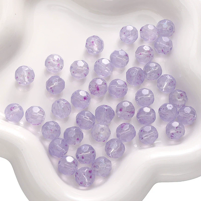 Glass Pearlescent Round Beads Handmade Jewelry Material For Bracelet And Mobile Phone Chain - Image 13