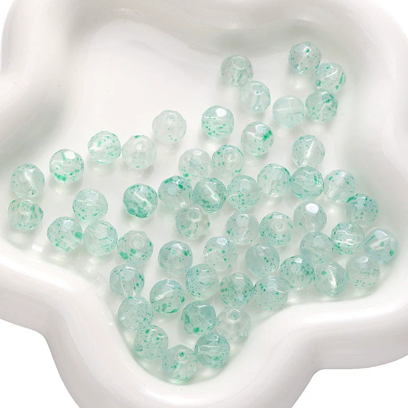 Glass Pearlescent Round Beads Handmade Jewelry Material For Bracelet And Mobile Phone Chain - Image 14