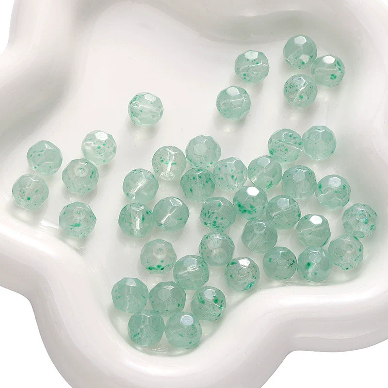 Glass Pearlescent Round Beads Handmade Jewelry Material For Bracelet And Mobile Phone Chain - Image 15