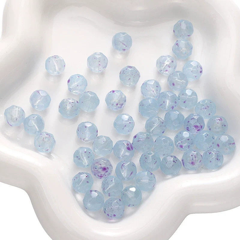 Glass Pearlescent Round Beads Handmade Jewelry Material For Bracelet And Mobile Phone Chain - Image 17